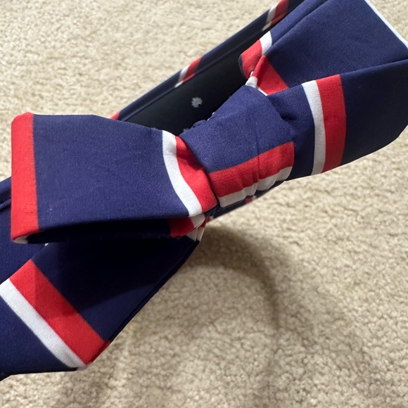Lele Sadoughi Striped Cotton Bow Tie Visor hat main image 8